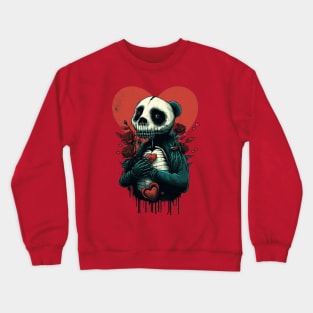 skeleton panda love Crewneck Sweatshirt